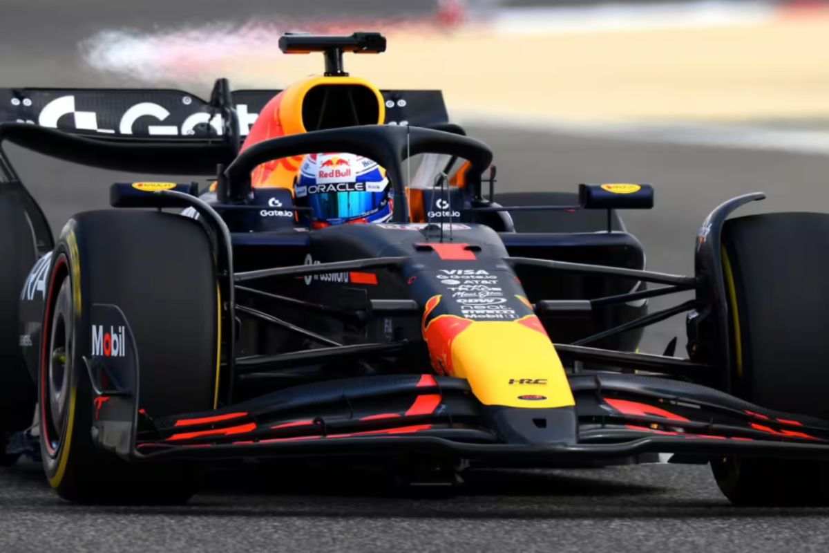 Verstappen a bordo della sua Red Bull